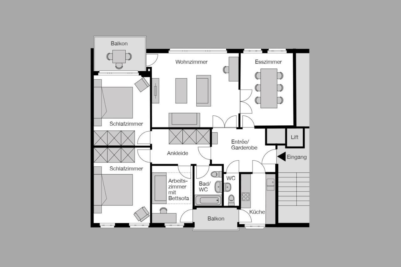 City Stay Furnished Apartments - Fasenstaubstrasse Schaffhausen Eksteriør bilde
