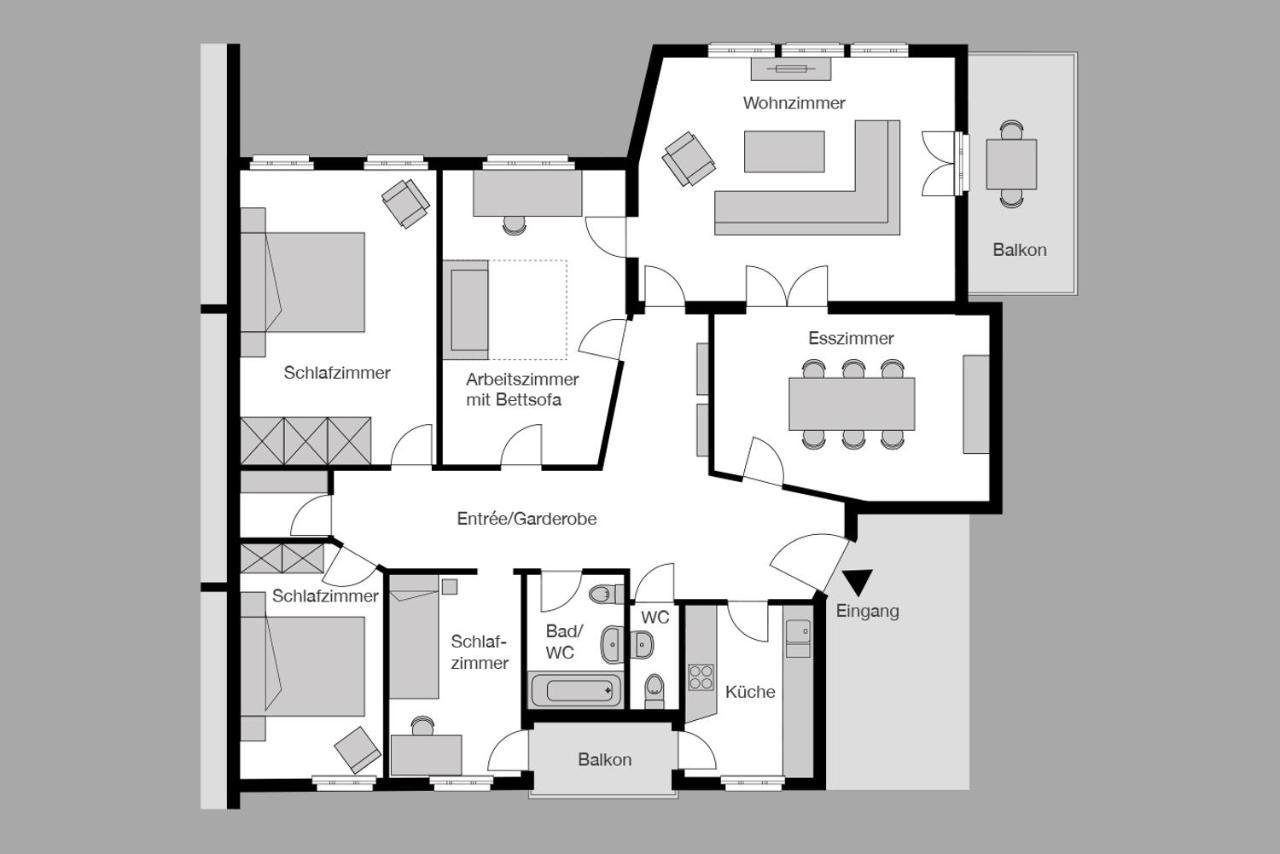 City Stay Furnished Apartments - Fasenstaubstrasse Schaffhausen Eksteriør bilde